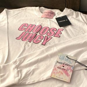 NWT Juicy Couture Long Sleeve White Shirt